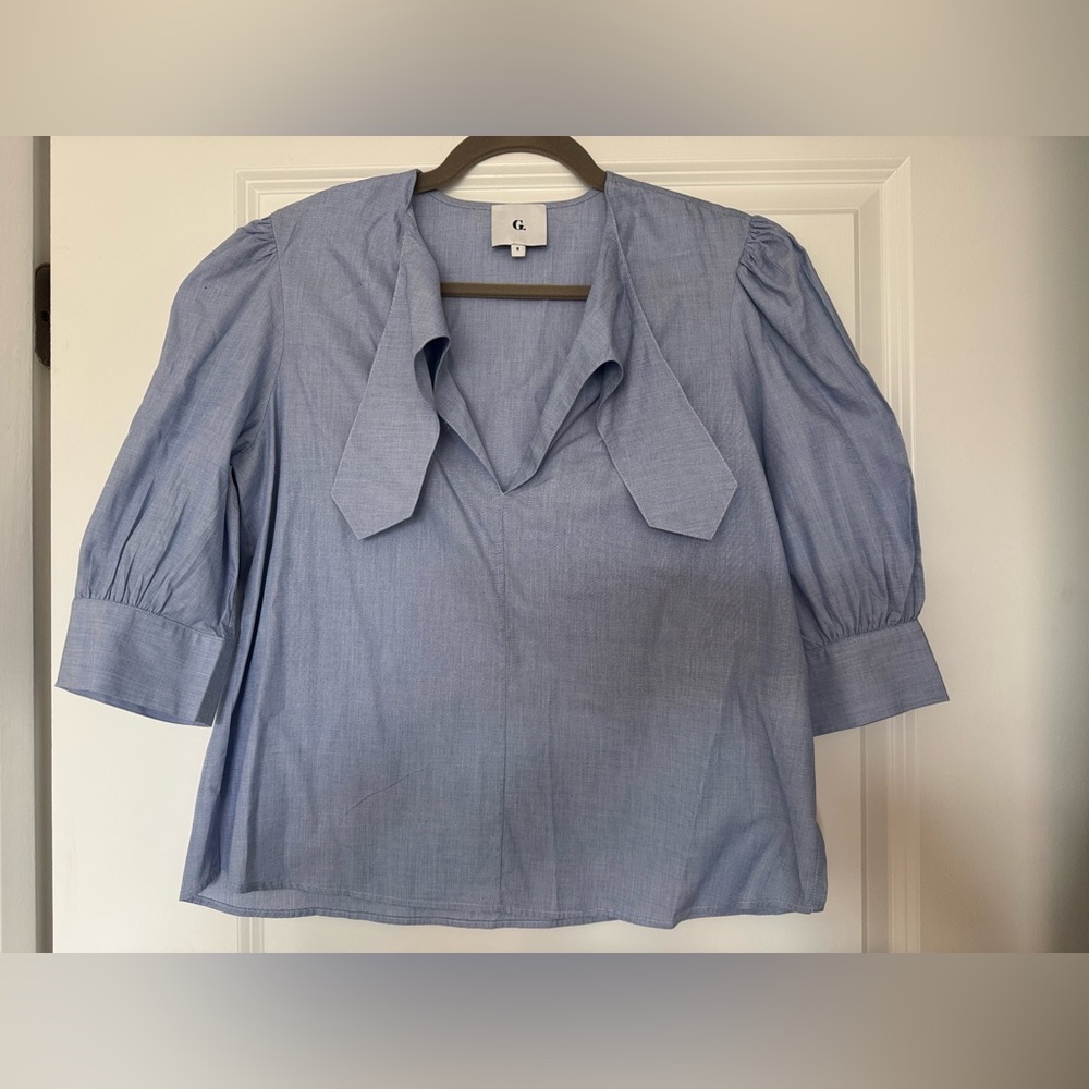 Elegant Blue Women's Blouse
